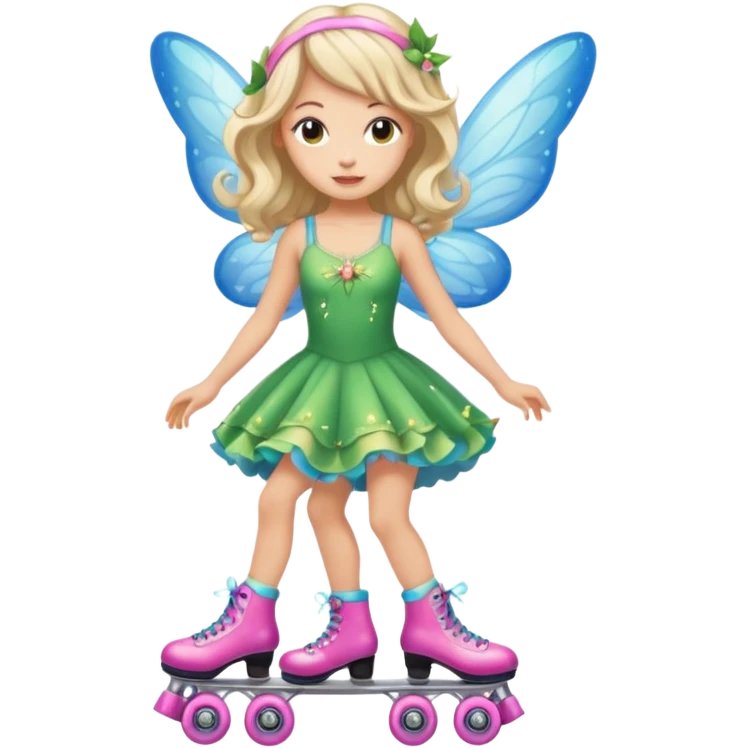 fairy on roller skates emoji