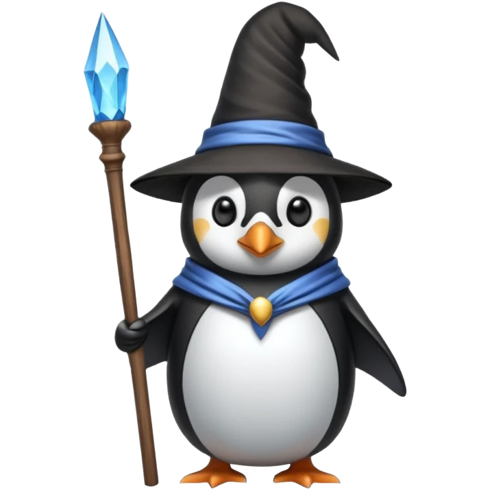 Penguin Wizard emoji