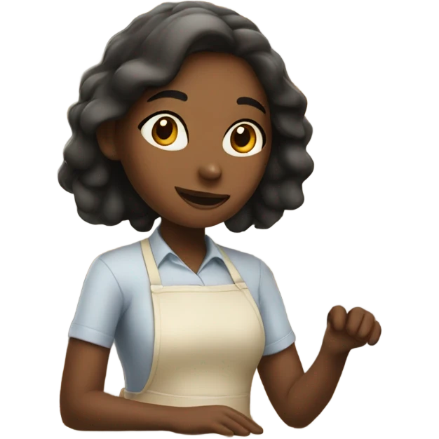 Girl working in a bakery emoji