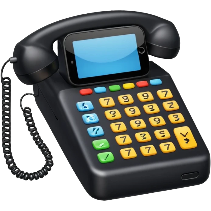 Phone hotline phone emoji