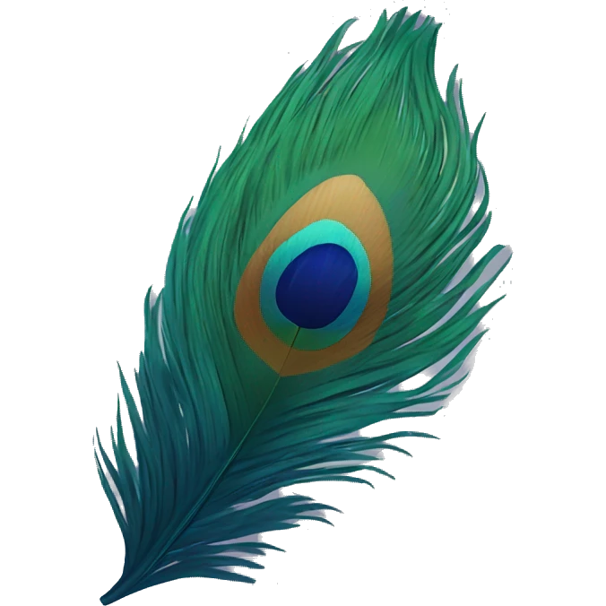 peacock feather emoji
