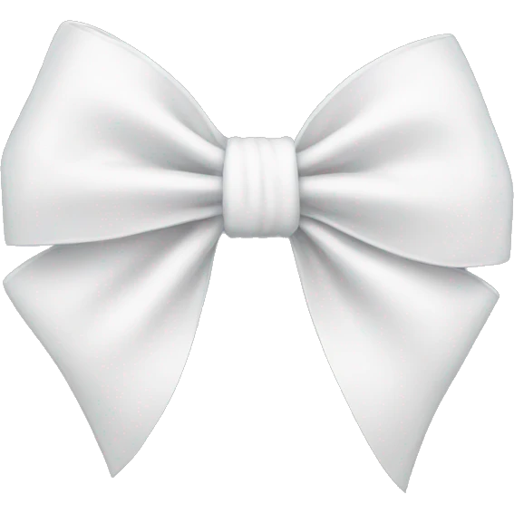 White bow emoji