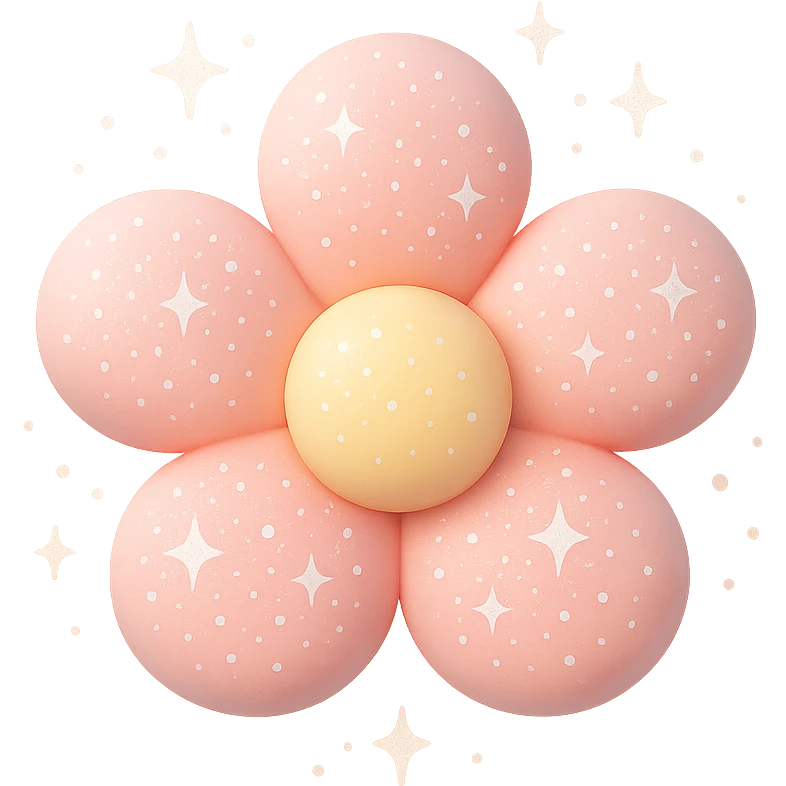 glitter flower emoji