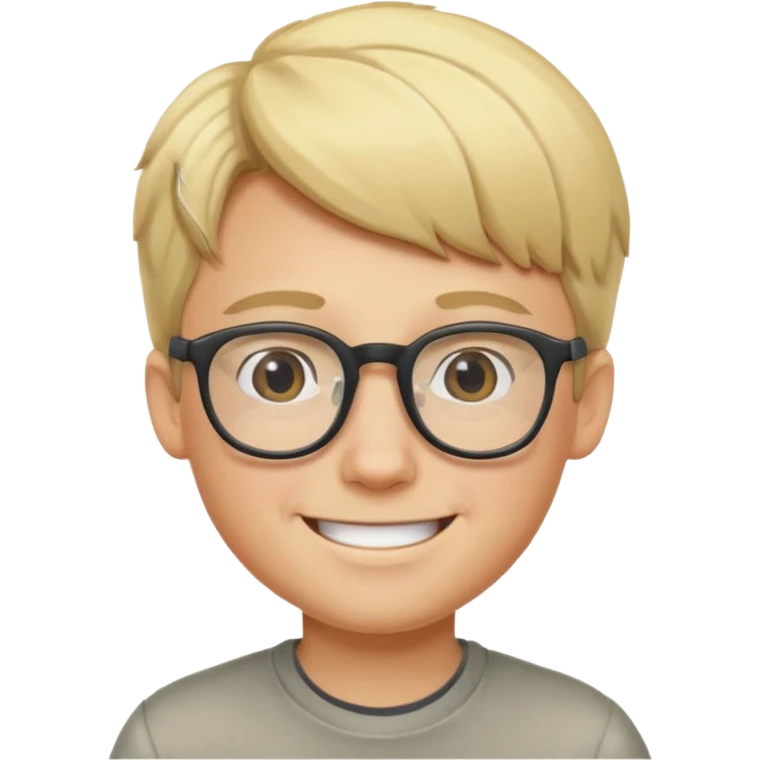 blonde boy with glasses meme emoji