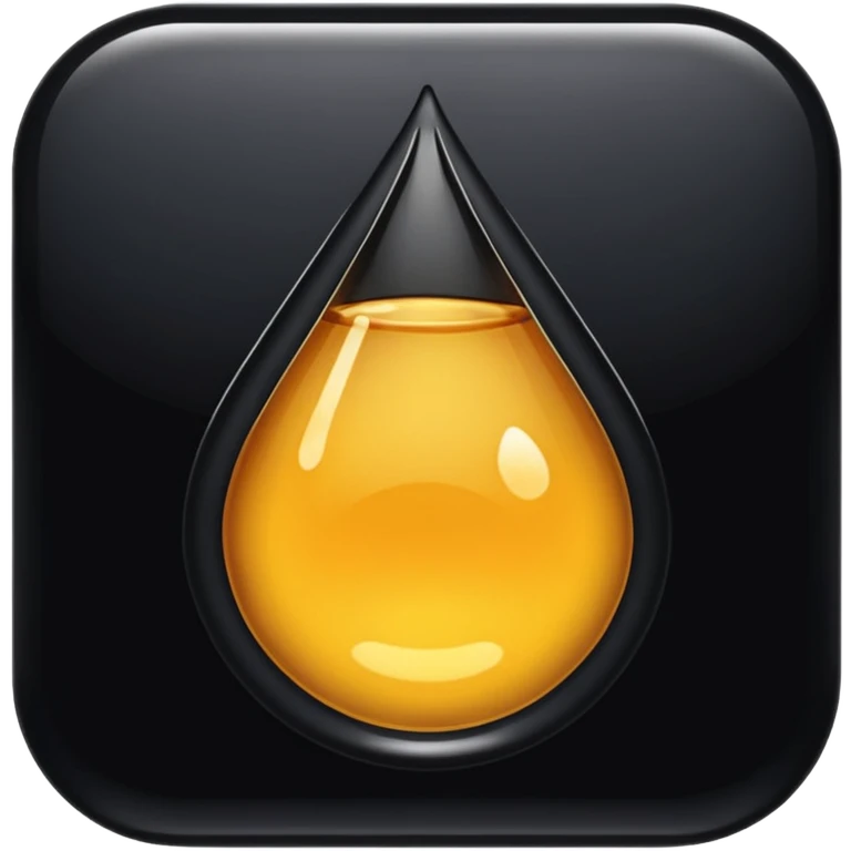A drop of dark oil emoji