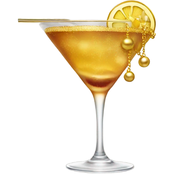 cocktail with Gold emoji