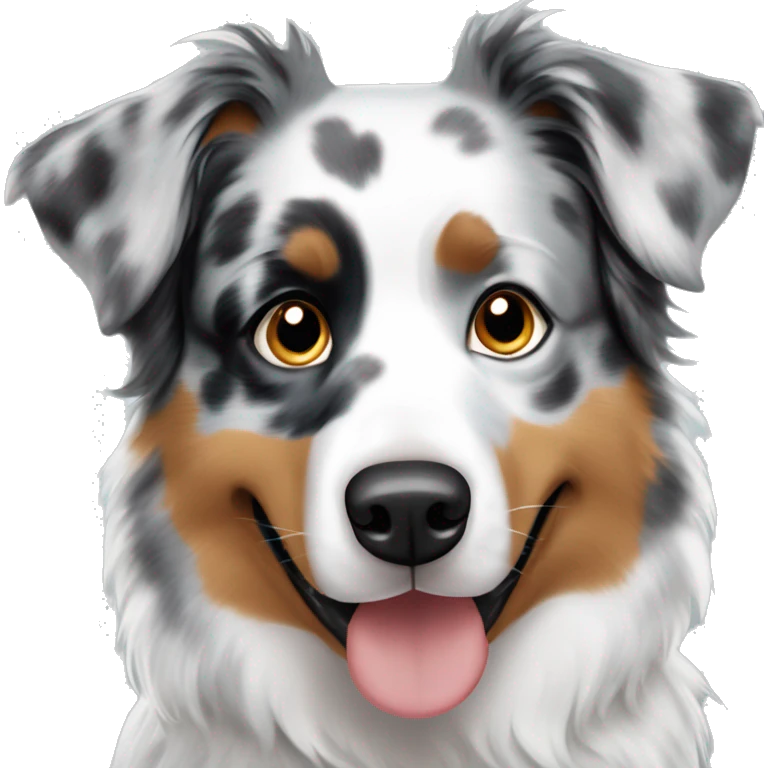 blue merle australian shepherd emoji