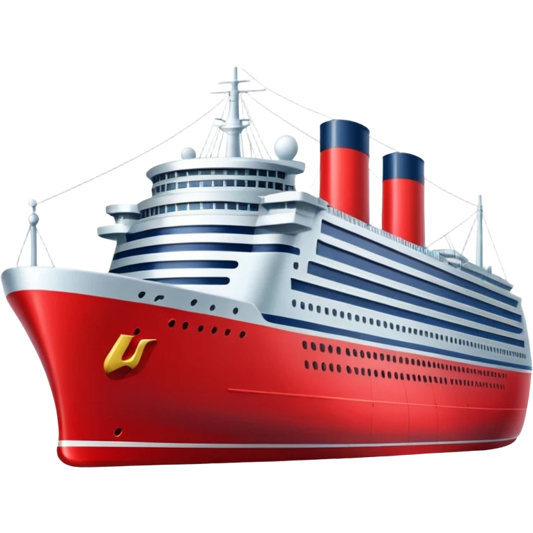 red navy ship emoji