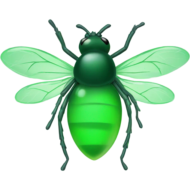Green aura with flies emoji