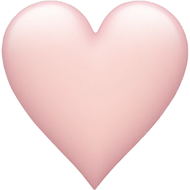 Light pastel pink heart emoji