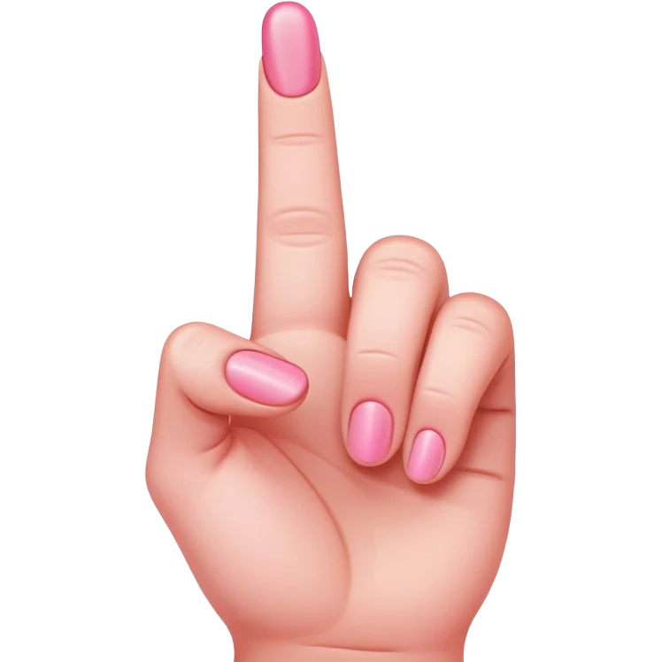pink middle finger  emoji