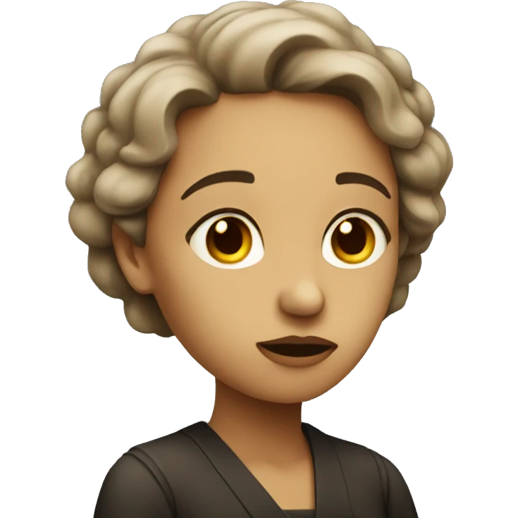 Sad women poet emoji