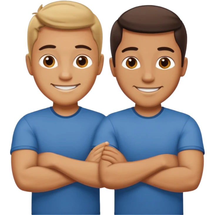 2 Men with their arms crossed  emoji