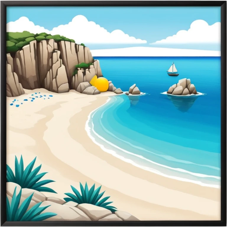 greek island beach emoji