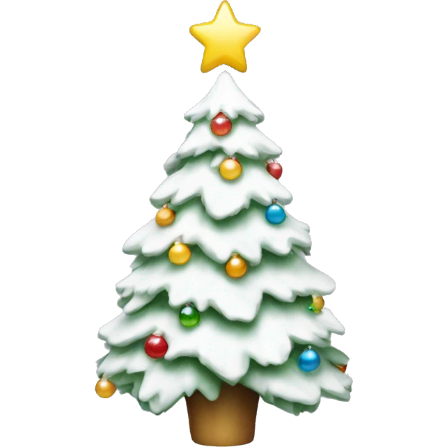 White Christmas tree emoji