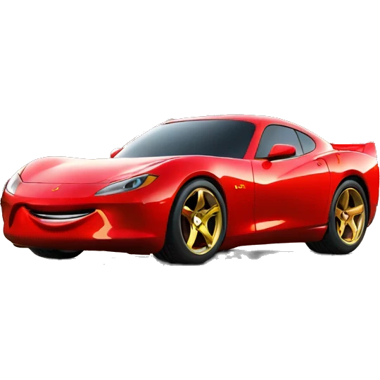 Flash mcqueen dans une voiture  emoji
