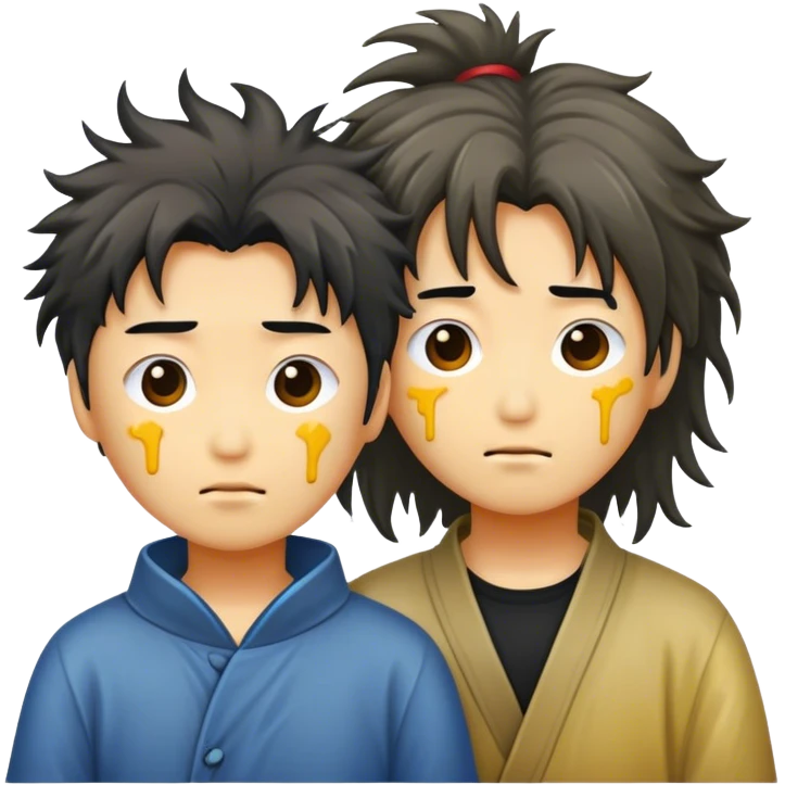 chinese people with mess emoji