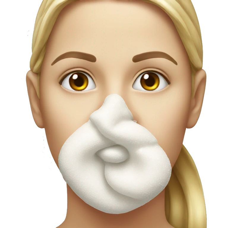 Nose smelling sugar emoji
