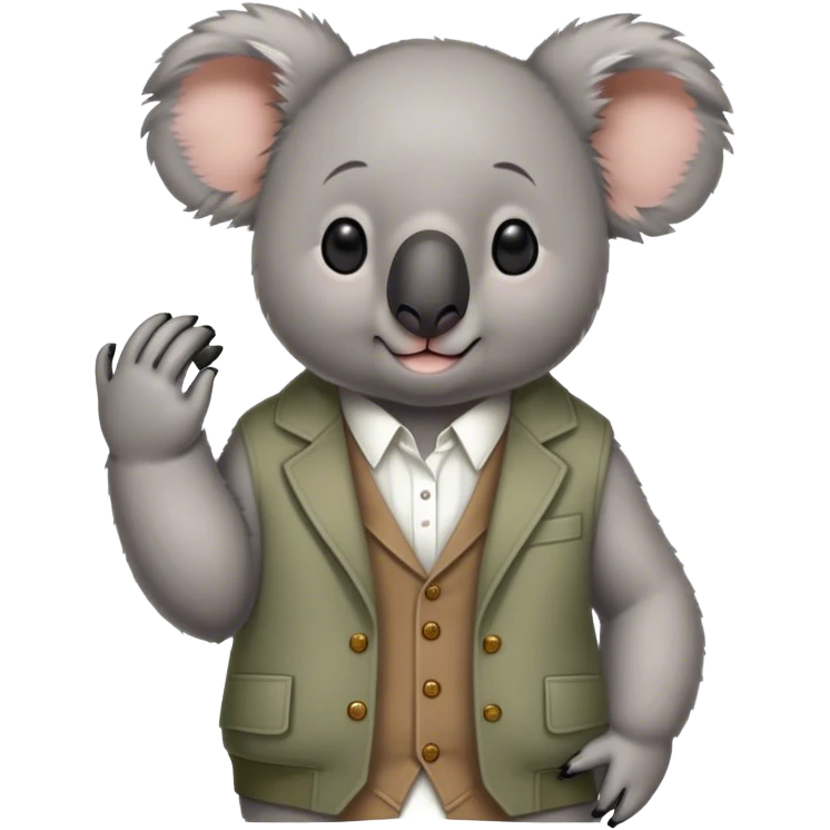 Fashionable koala  emoji