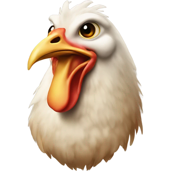 chicken head emoji