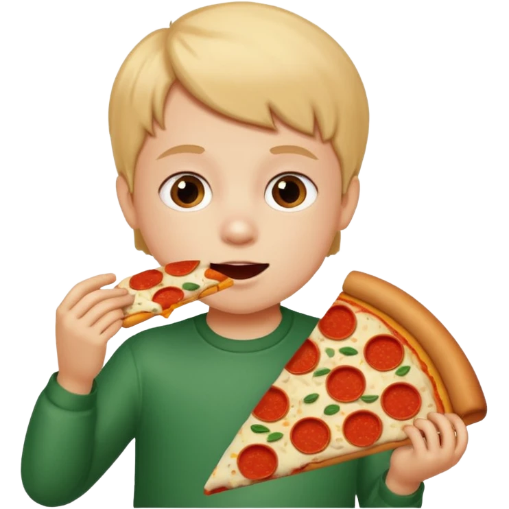 Child Eating Pizza emoji