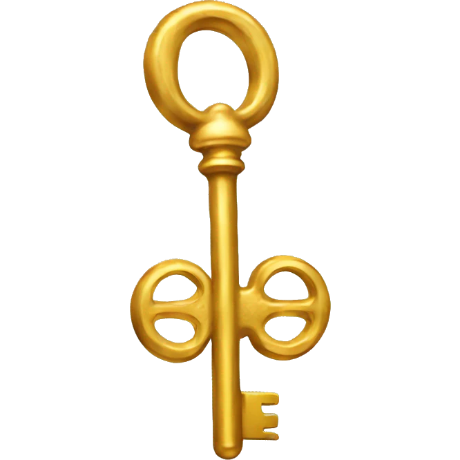 golden winged key emoji
