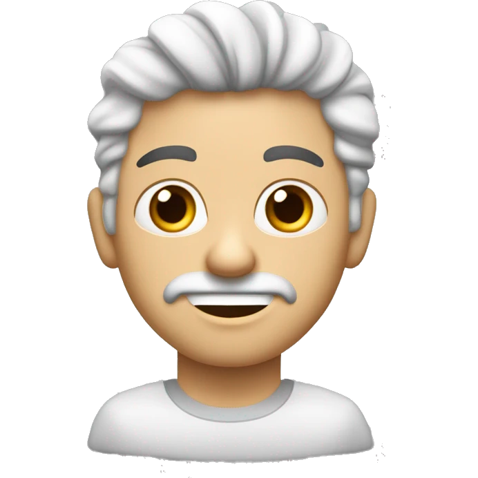 hombre  joven blanco cabello ondulado con la mano ordene silencio  emoji