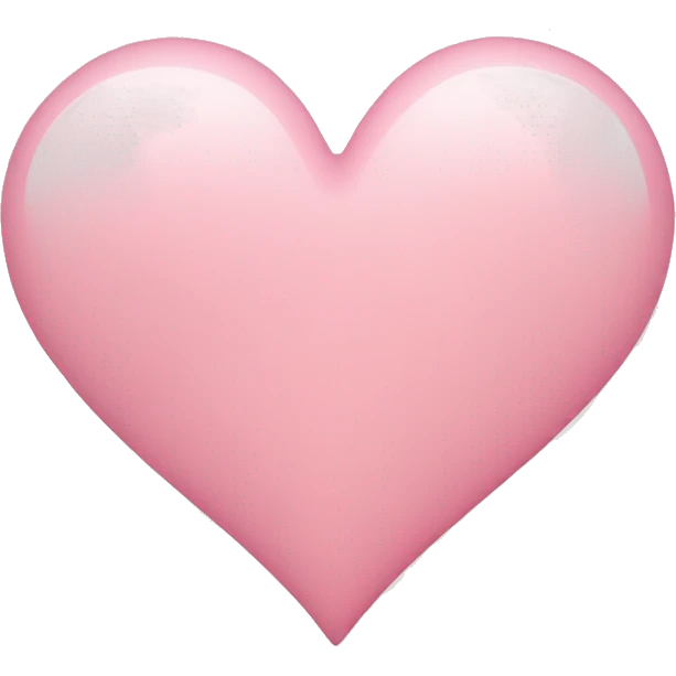 light pink heart emoji