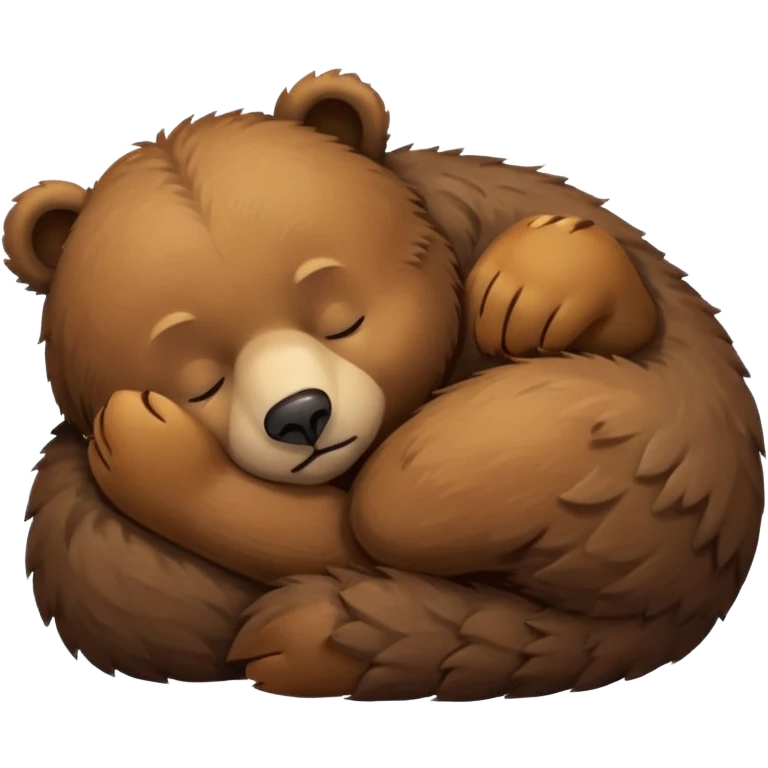 bear sleeping emoji