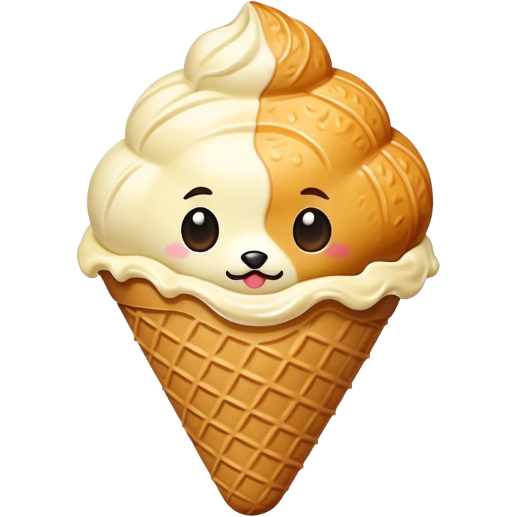 Taiyaki ice cream  emoji