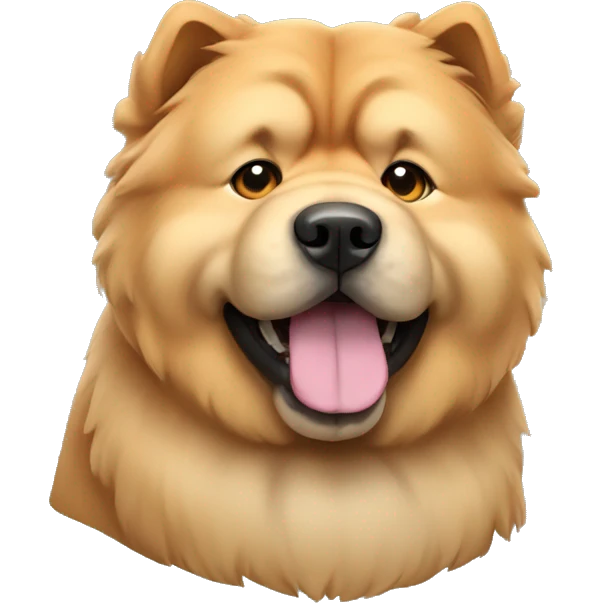 Chow chow dog emoji