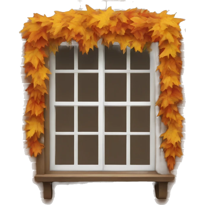 autumn window emoji
