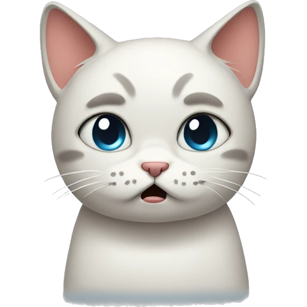 Crying upset sad cat  emoji