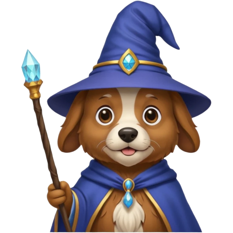 Dog wizard emoji