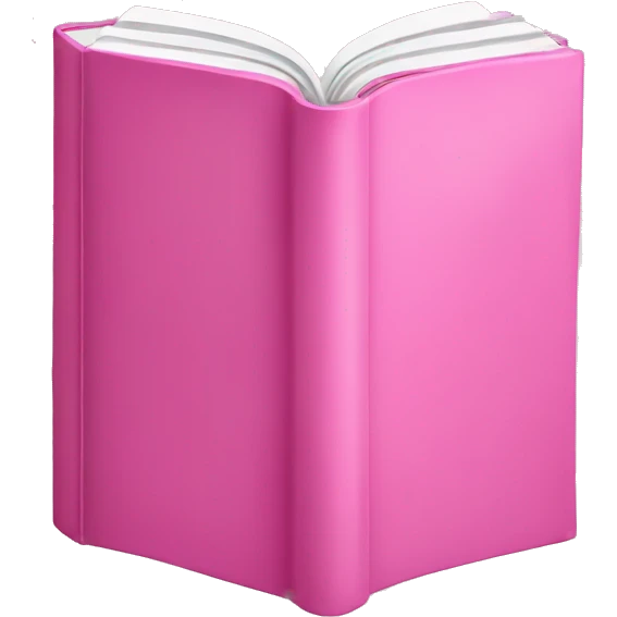 pink reading book emoji