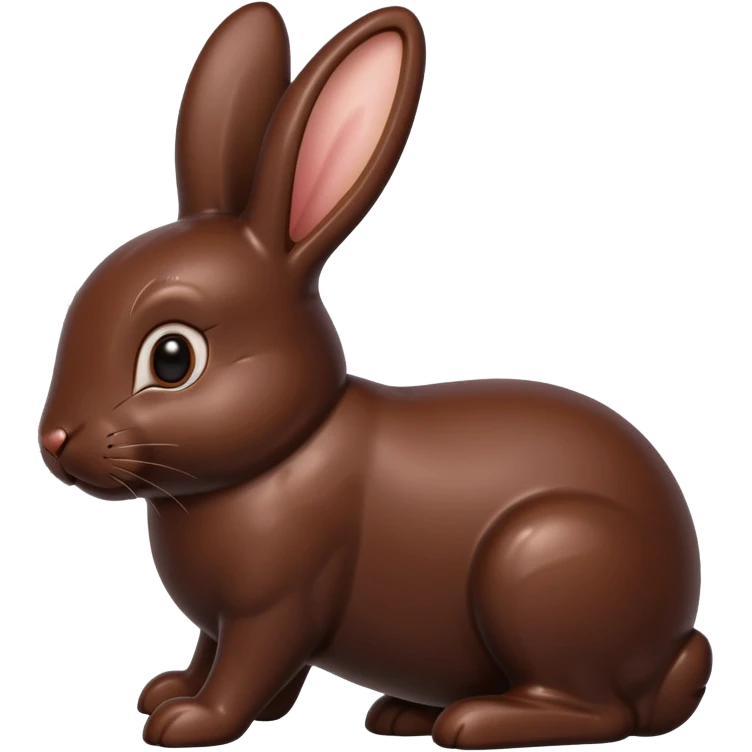 bunny made out of chocolate emoji