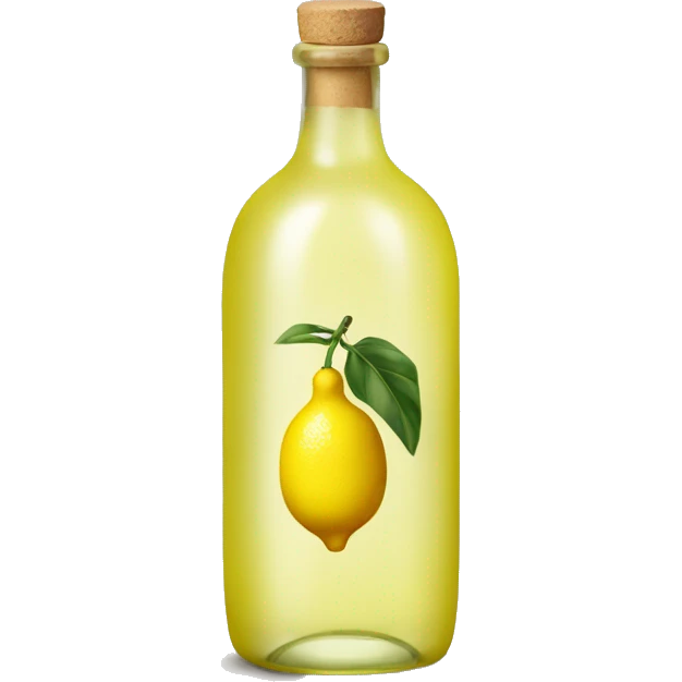 a single bottle of limoncello emoji