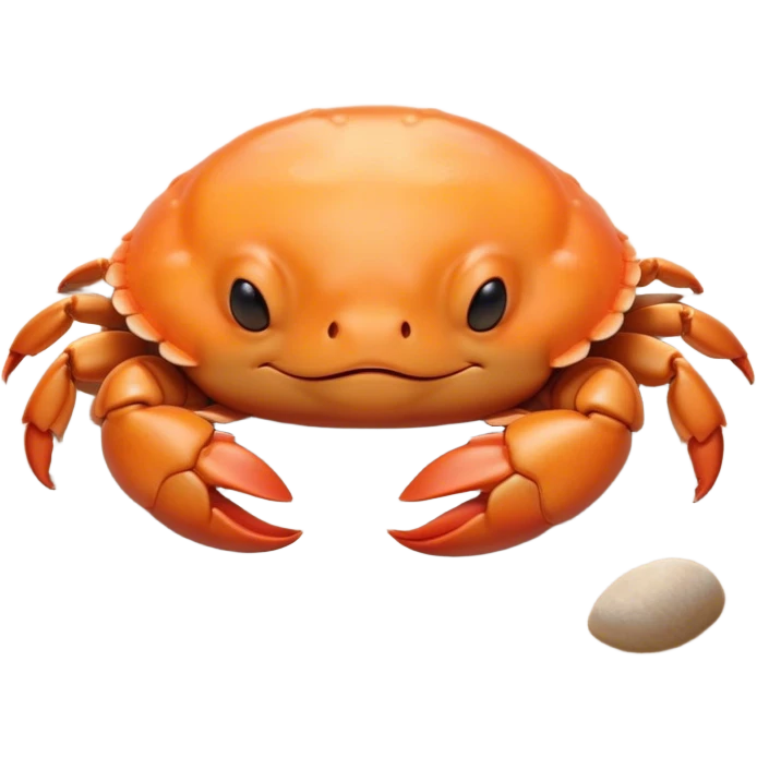 Meme-Worthy Cute Sleeping Baby Crab Portrait Emoji, Head and body resting peacefully with a contented smile, showcasing a petite, delicately armored form and eyes gently closed in serene slumber, Simplified yet adorably endearing features, highly detailed, glowing with a soft, drowsy coastal light, high shine, relaxed and utterly lovable, stylized with an air of playful laziness, soft glowing outline, capturing the essence of a sleeping baby crab that feels destined to become the next viral icon of adorable rest! emoji