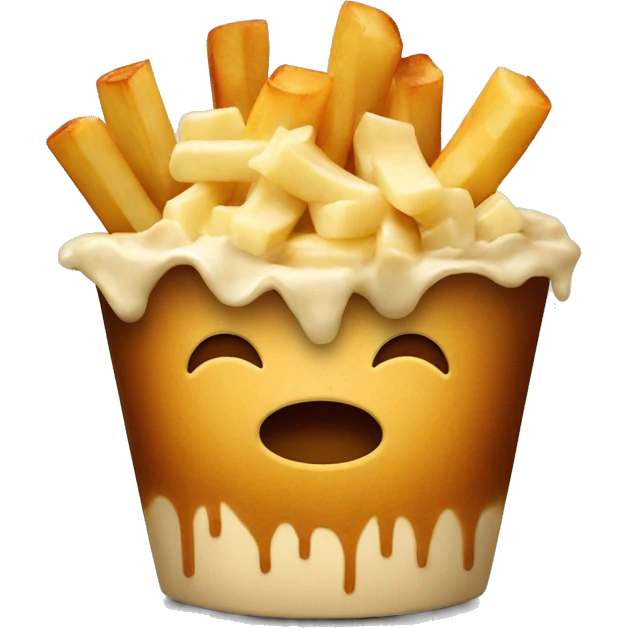Poutine qui mange une poutine  emoji
