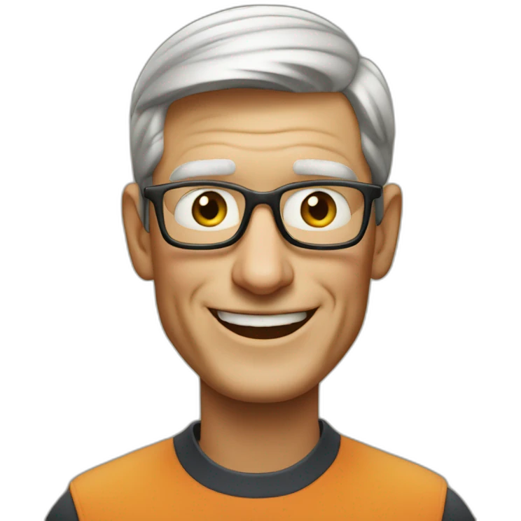 Tim Cook celebrating emoji