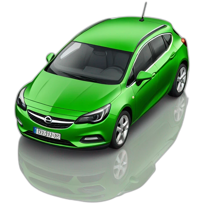 Green Opel Astra 1.6 Merit 1997 emoji
