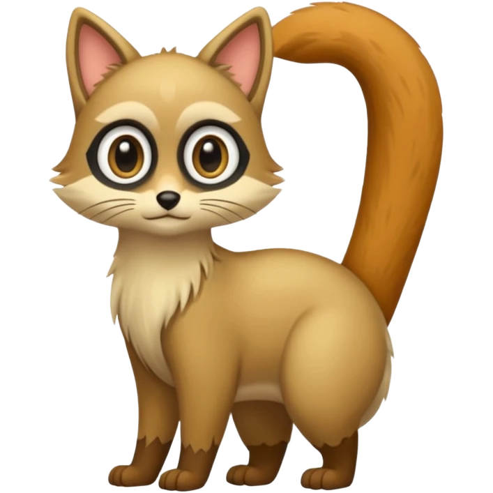 Cacomistl (full body) emoji