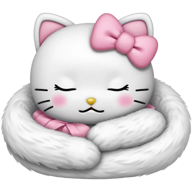 Hello kitty sleeping  emoji