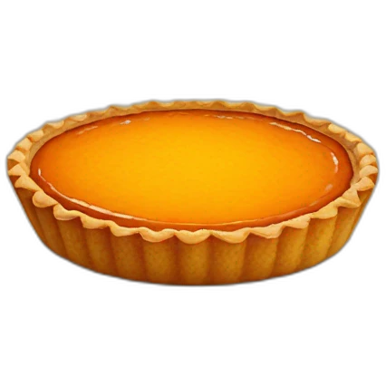 baked pumpkin tart emoji