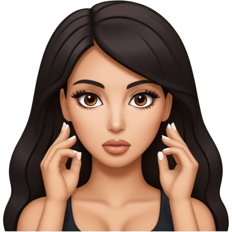 Kim Kardashians arches emoji