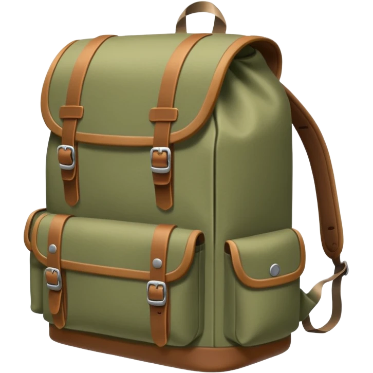 a backpack preped for an adventure in the wilds emoji
