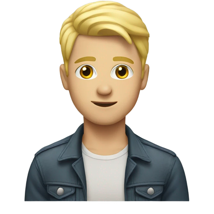 Blonde gay boy emoji