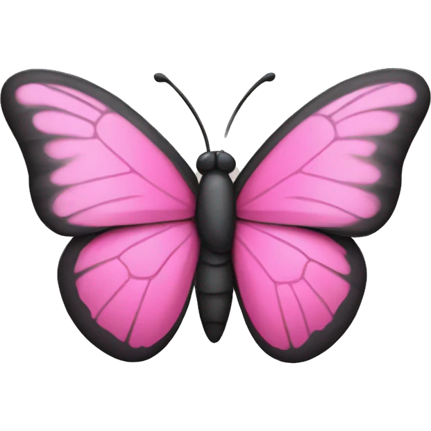 Pink butterfly on the side emoji