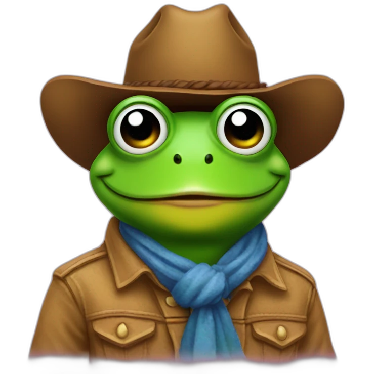 frog cowboy lgbt rainbow emoji