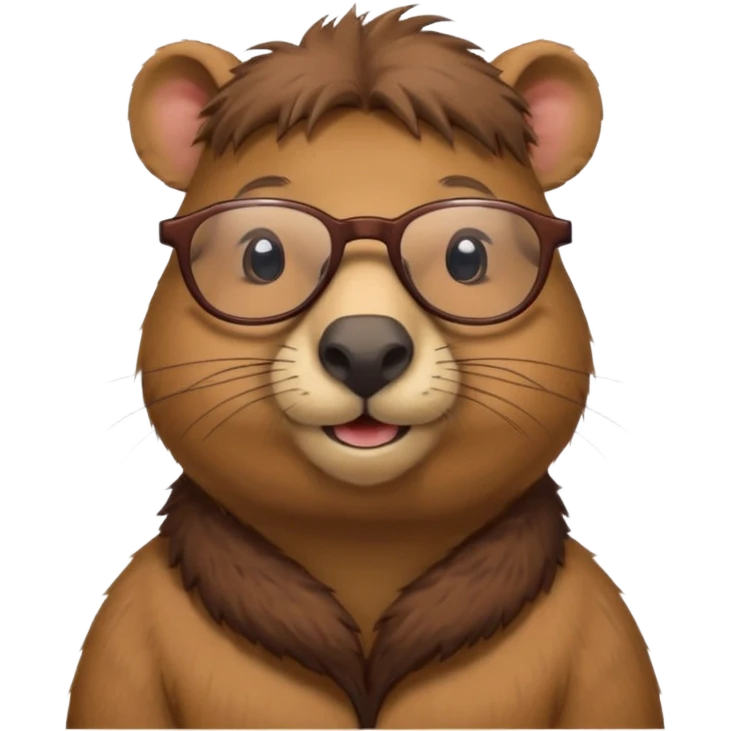 glassed capybara emoji